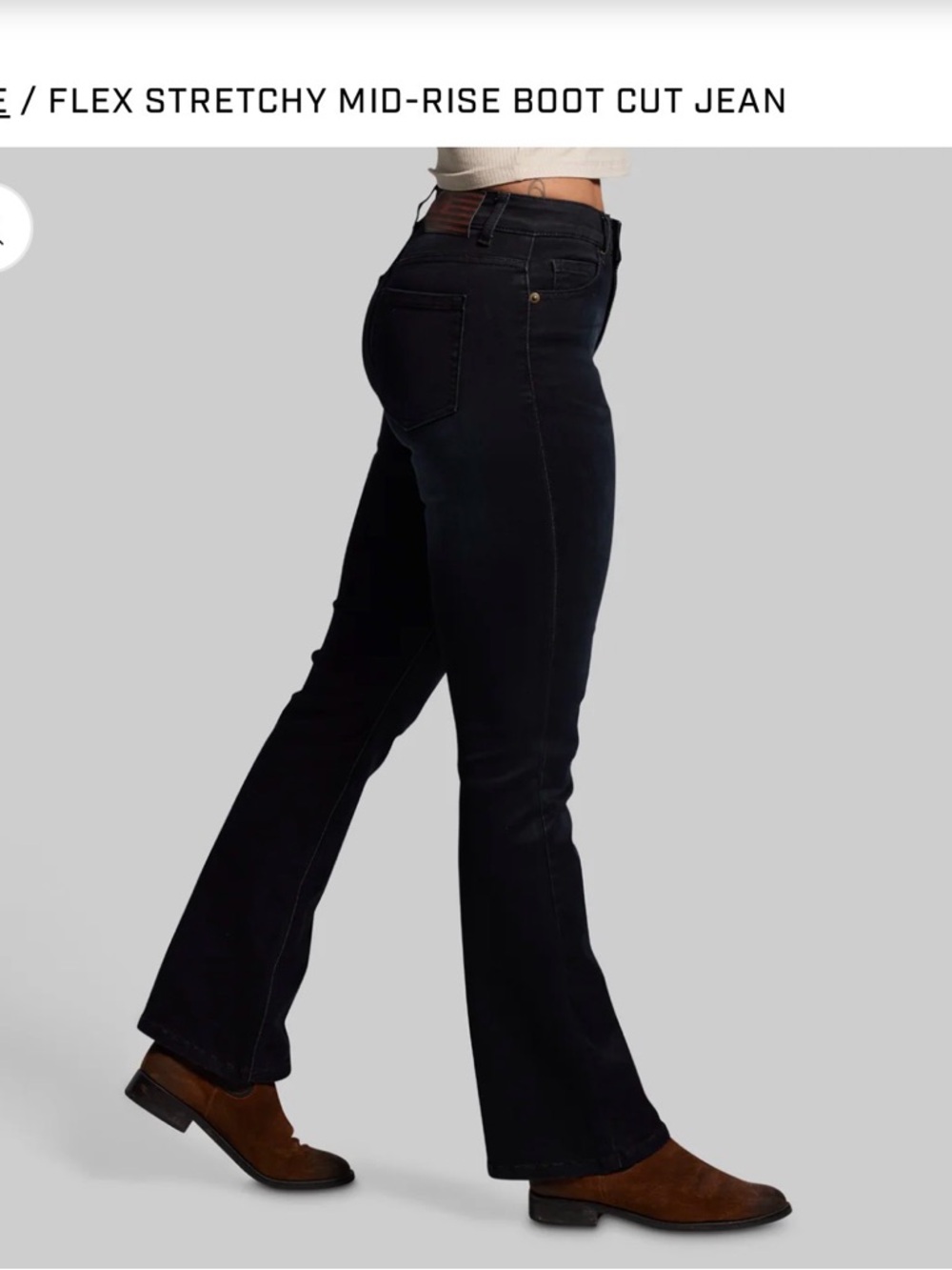 Born Primitive Women's Black Boot Cut Jeans